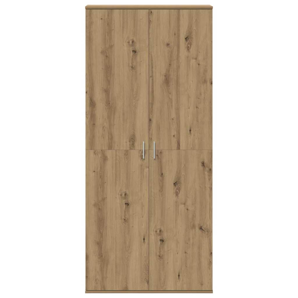 Highboard kézműves tölgy 80 x 35 x 180 cm Faanyag