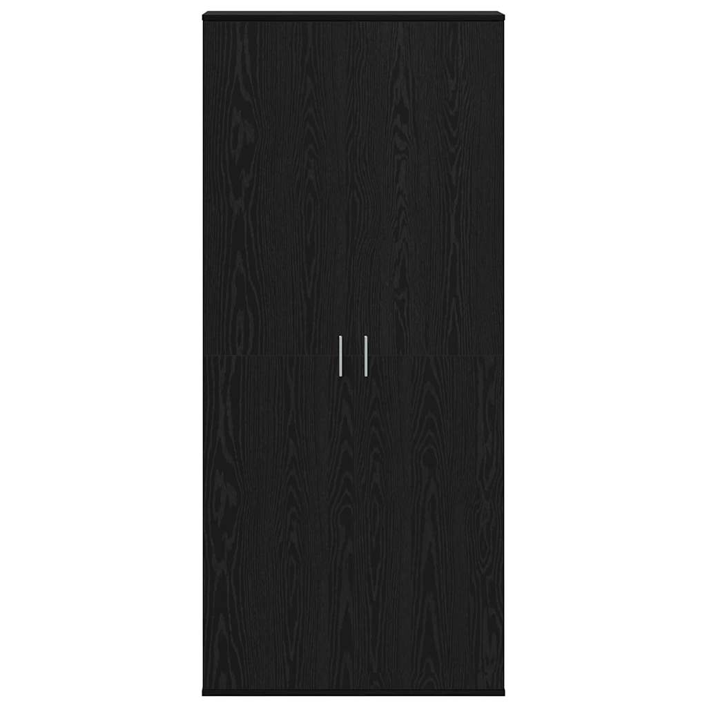 Highboard Musta tammi 80 x 35 x 180 cm Faanyag
