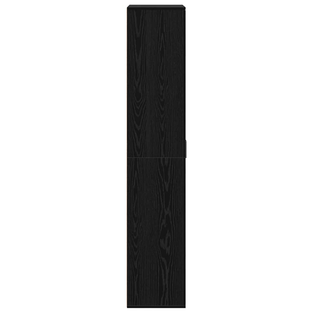 Highboard Musta tammi 80 x 35 x 180 cm Faanyag