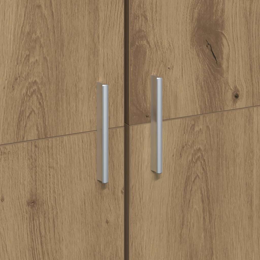 Highboard kézműves tölgy 60 x 35 x 180 cm Faanyag