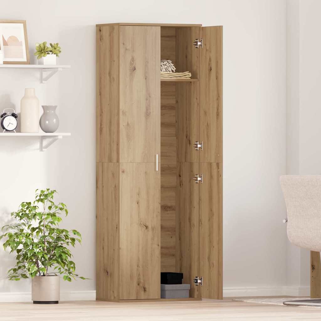 Highboard kézműves tölgy 60 x 35 x 180 cm Faanyag