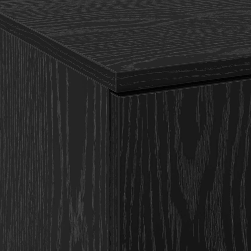 Highboard Musta tammi 60 x 35 x 180 cm Faanyag