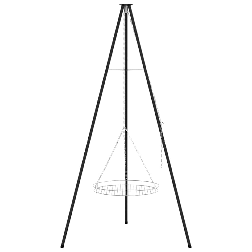 Tűzrakó állvány Fekete 92 x 92 x 171,5 cm Acél