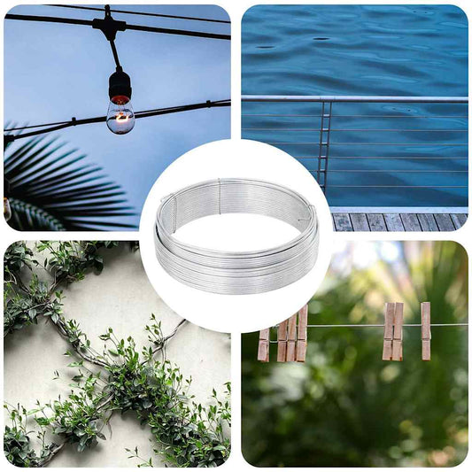 Kerítéskötöző drót Ezüst 25 m Acél