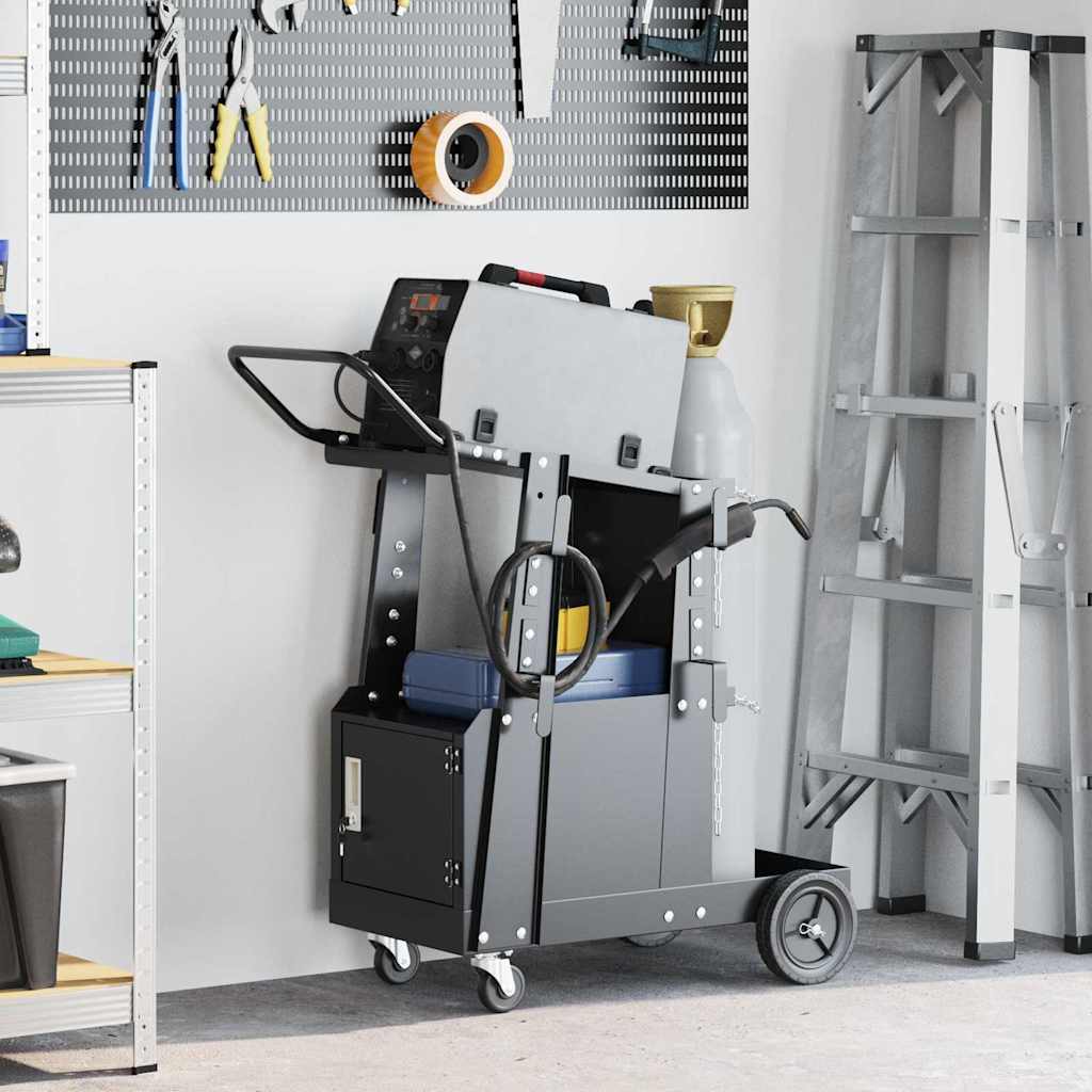 Hegesztőkocsi Fekete 91 x 47 x 96 cm Acél