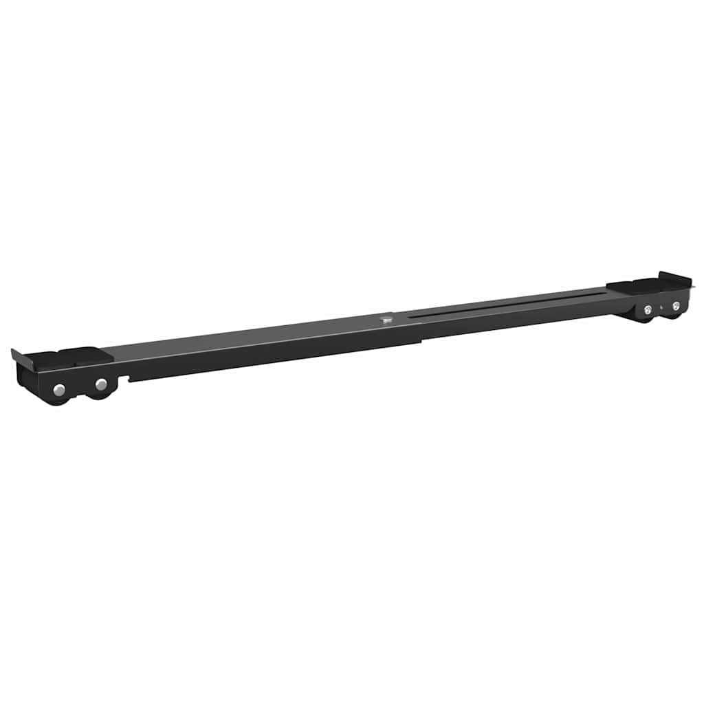 Mosógépállvány 2 pcs Fekete 72 x 5 x 4.5 cm Acél