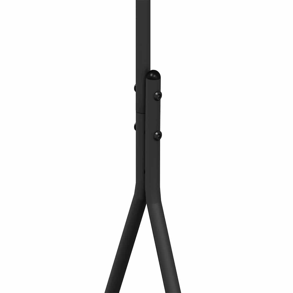 Ruhafogó polcokkal tárolóval Fekete 100 x 56 x 154 cm Acél