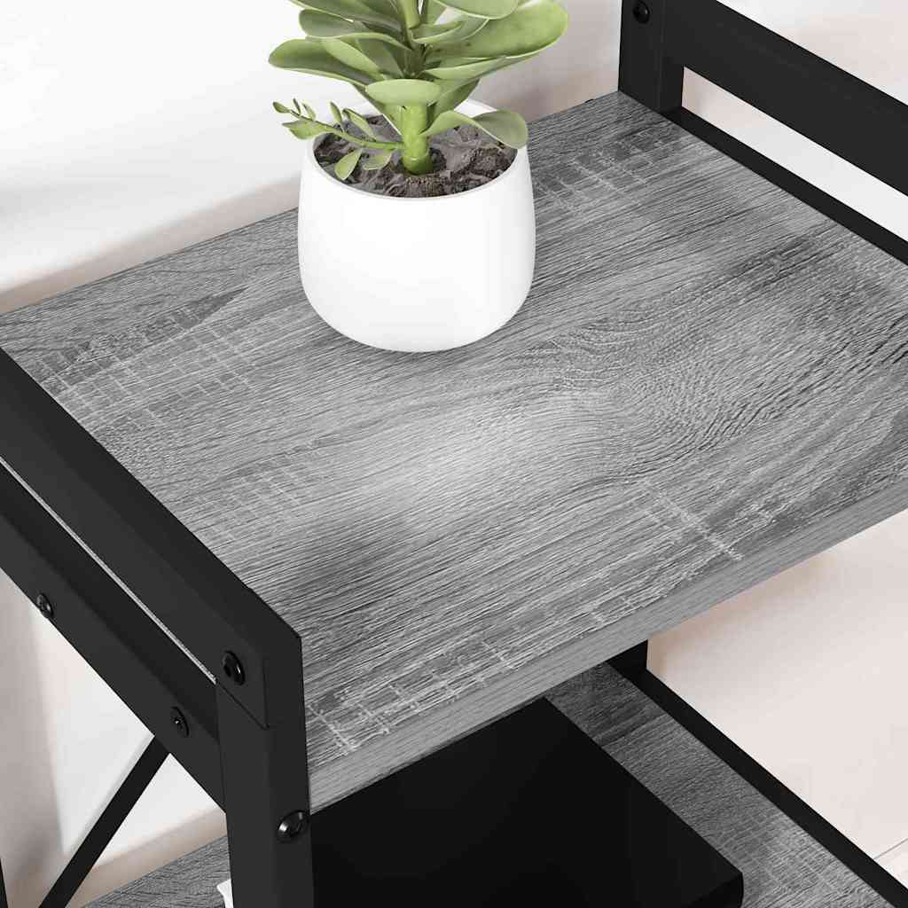 Könyvespolc Szürke sonoma 60 x 30 x 85 cm Faanyag