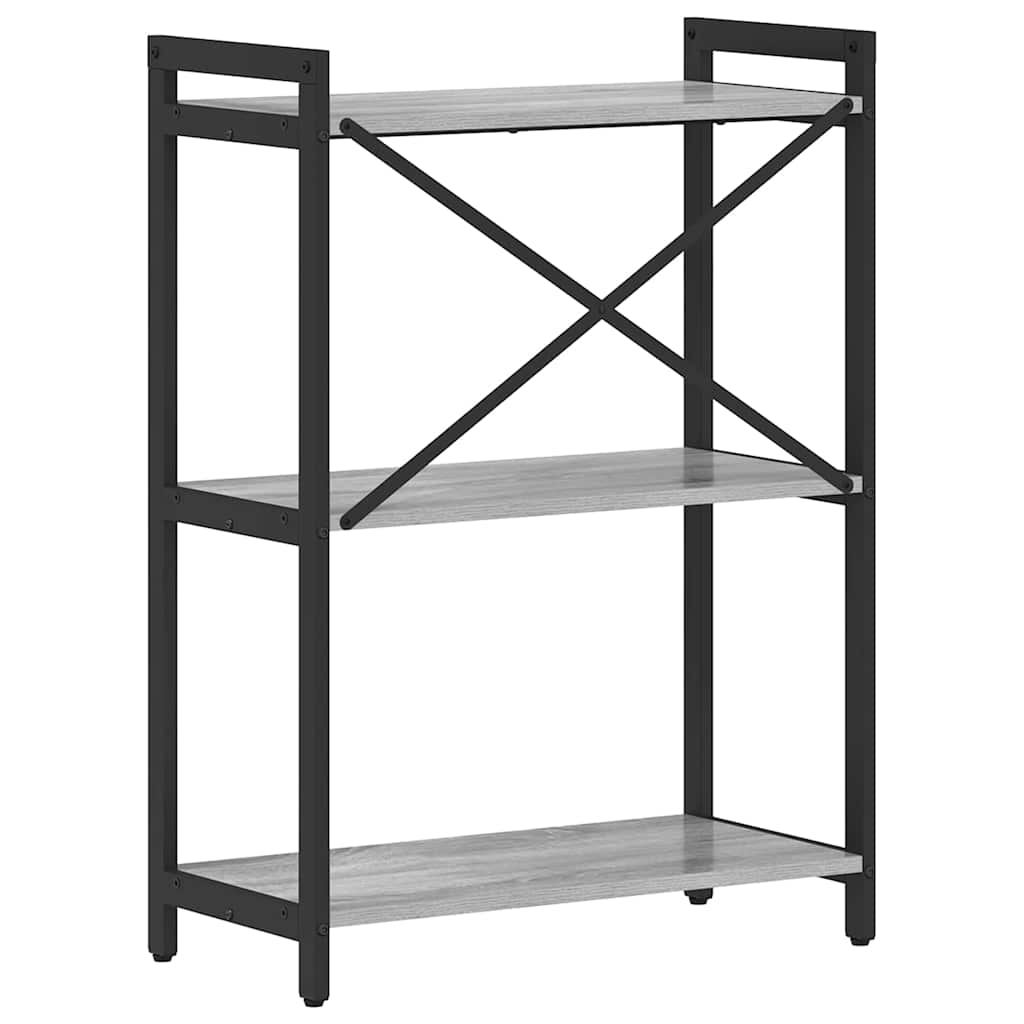 Könyvespolc Szürke sonoma 60 x 30 x 85 cm Faanyag