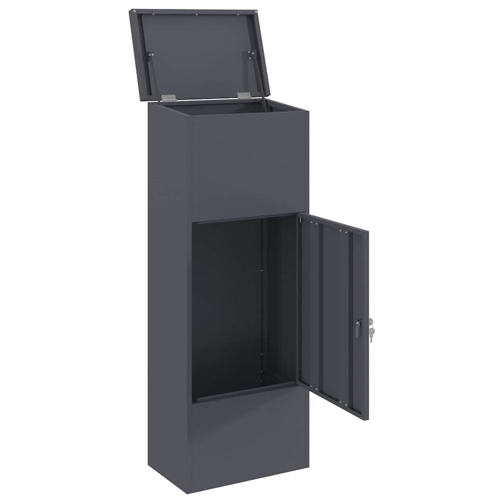 Csomagzáró doboz Antracit 44.5 x 29 x 110.5 cm Acél