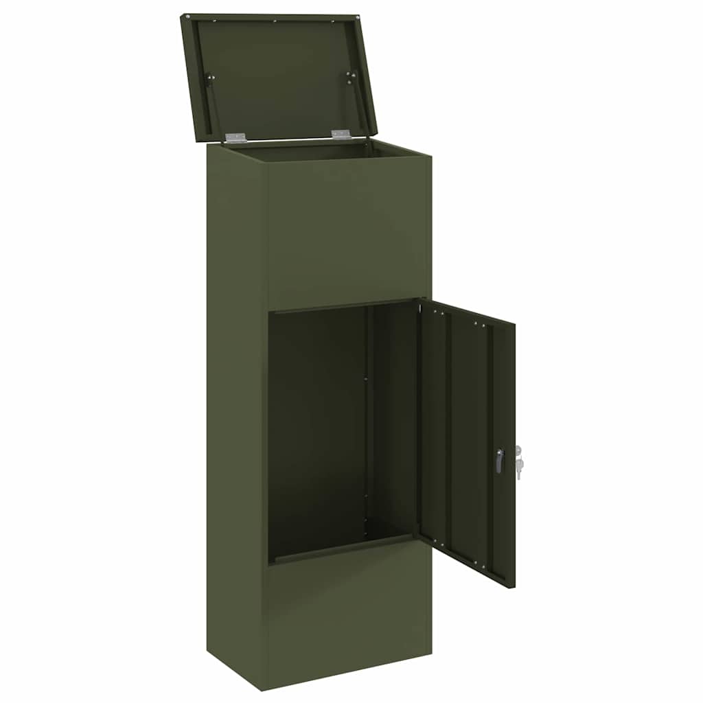 Csomagzáró doboz Oliva zöld 44.5 x 29 x 110.5 cm Acél