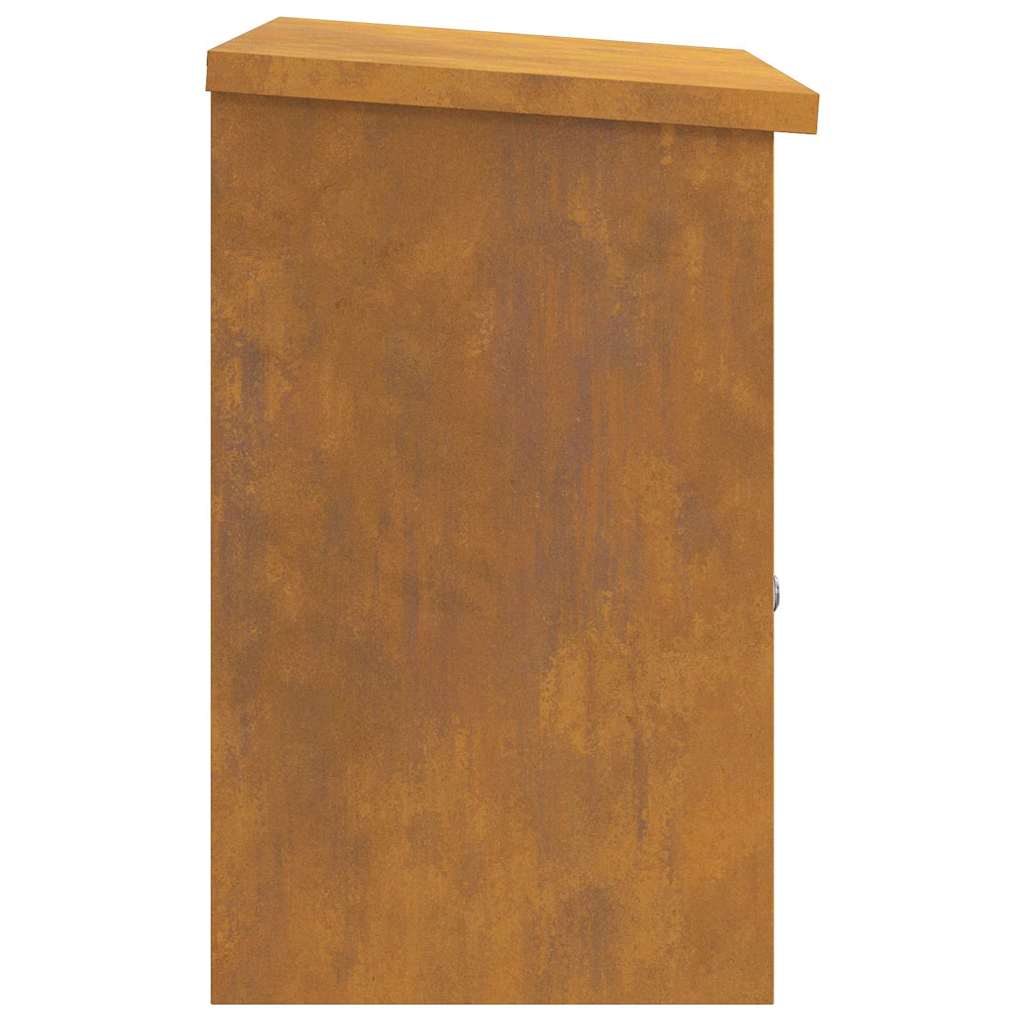 Csomagzáró doboz Rozsdás 44 x 35 x 59 cm időjárásálló acél