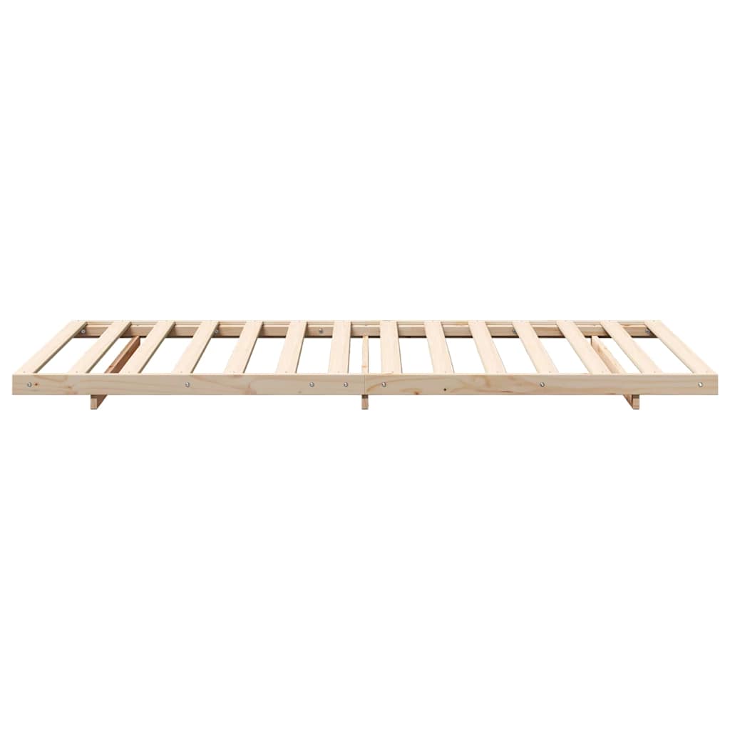 Földi ágykeret Barna 80 x 200 cm Tömör fenyőfa