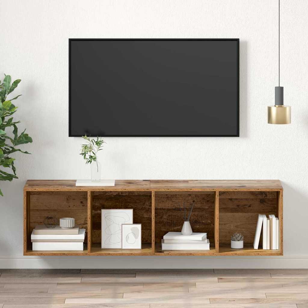 TV szekrény garnitúra Öreg fa 37 x 37 x 142,5 cm Faanyag