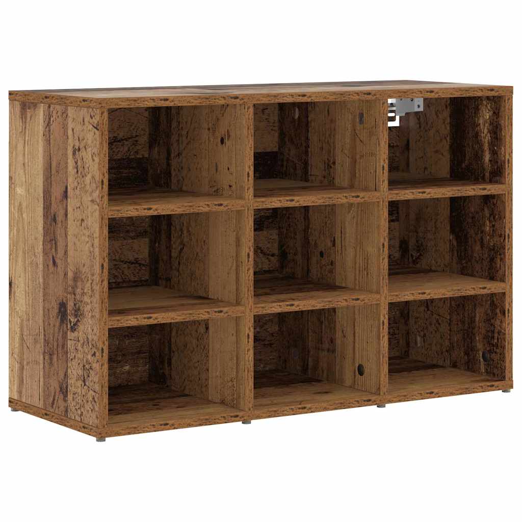 Cipőszekrény polcokkal Régi fa 77.5 x 30 x 51 cm Faanyag