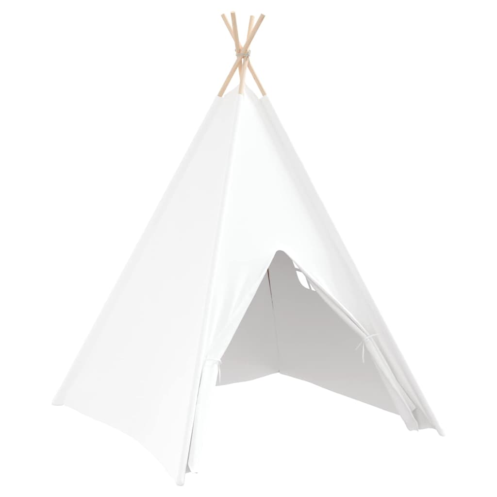 Teepee sátor Fehér 120 x 120 x 150 cm Szövet & Műanyag