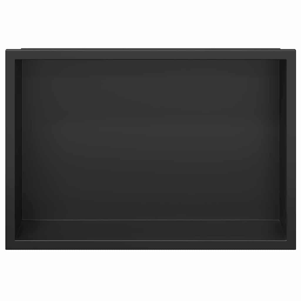 Zuhany Niche Fekete 30 x 20 x 9.5 cm Rozsdamentes acél