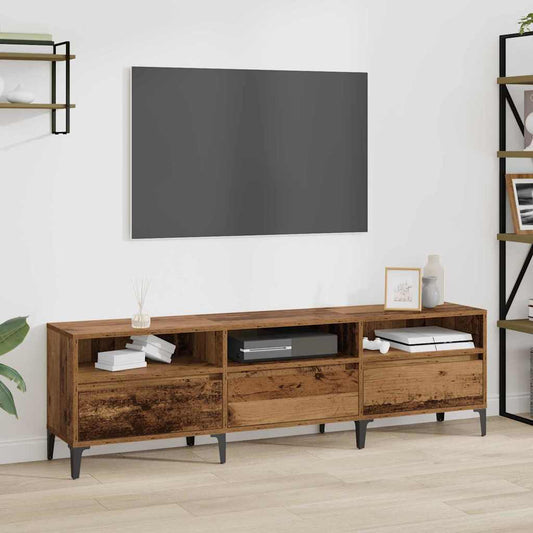 TV szekrény Régi fa 150 x 30 x 44.5 cm Faanyag