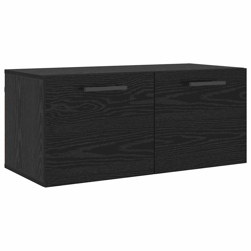 Fali Szekrény Musta tammi 80 x 36.5 x 35 cm Faanyag
