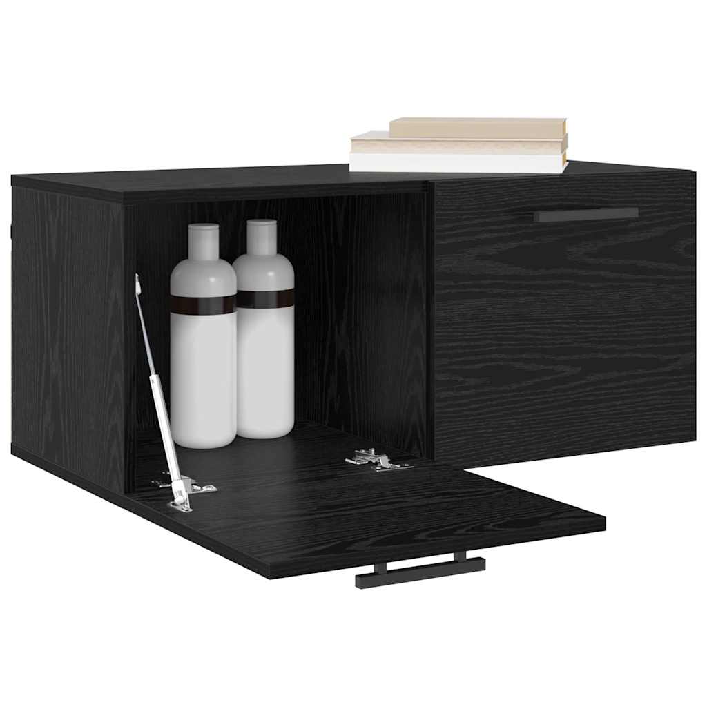 Fali Szekrény Musta tammi 80 x 36.5 x 35 cm Faanyag