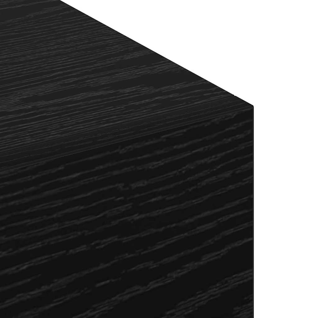 Fali Szekrény Musta tammi 100 x 36.5 x 35 cm Faanyag