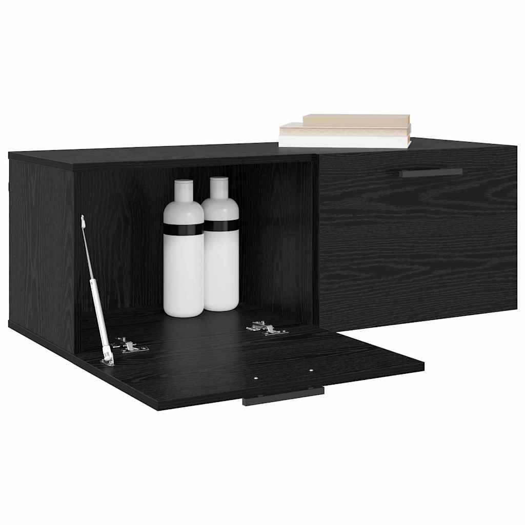 Fali Szekrény Musta tammi 100 x 36.5 x 35 cm Faanyag