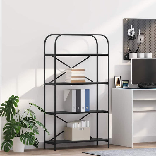 Könyvespolc Musta tammi 80 x 30 x 146 cm Faanyag