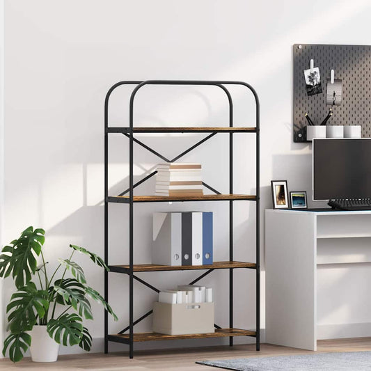Könyvespolc Füstölt tölgy 80 x 30 x 146 cm Faanyag