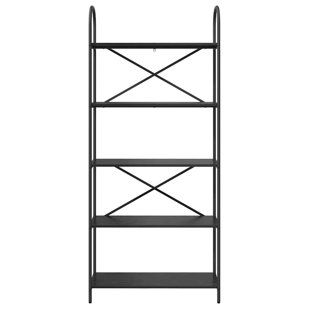 Könyvespolc Musta tammi 80 x 30 x 183 cm Faanyag