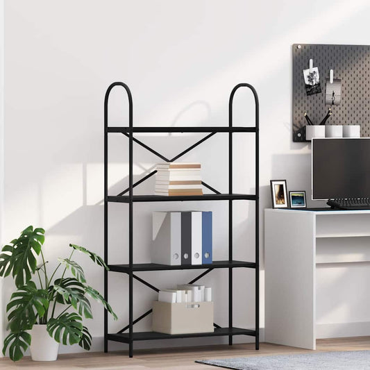 Könyvespolc Musta tammi 80 x 30 x 146 cm Faanyag