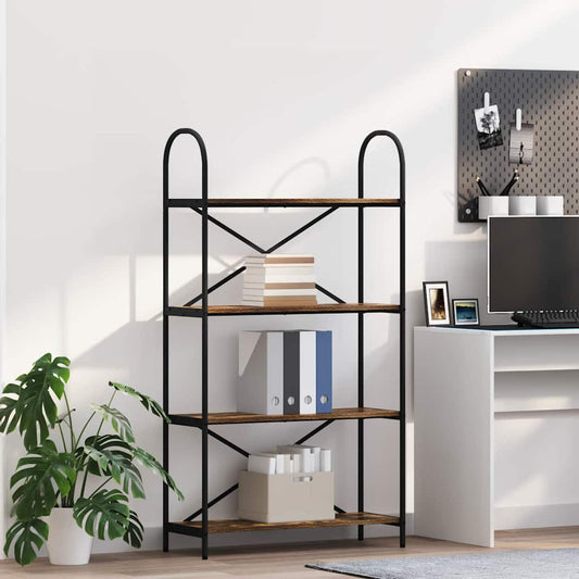 Könyvespolc Füstölt tölgy 80 x 30 x 146 cm Faanyag