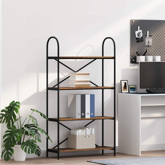 Könyvespolc Régi fa 80 x 30 x 146 cm Faanyag