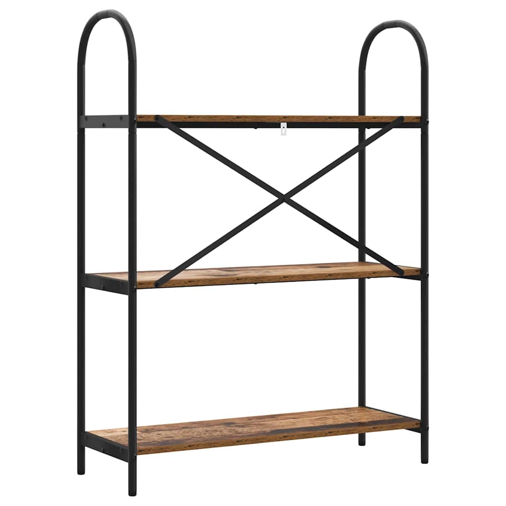Könyvespolc Régi fa 80 x 30 x 109 cm Faanyag
