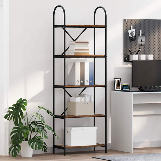 Könyvespolc Régi fa 60 x 30 x 183 cm Faanyag