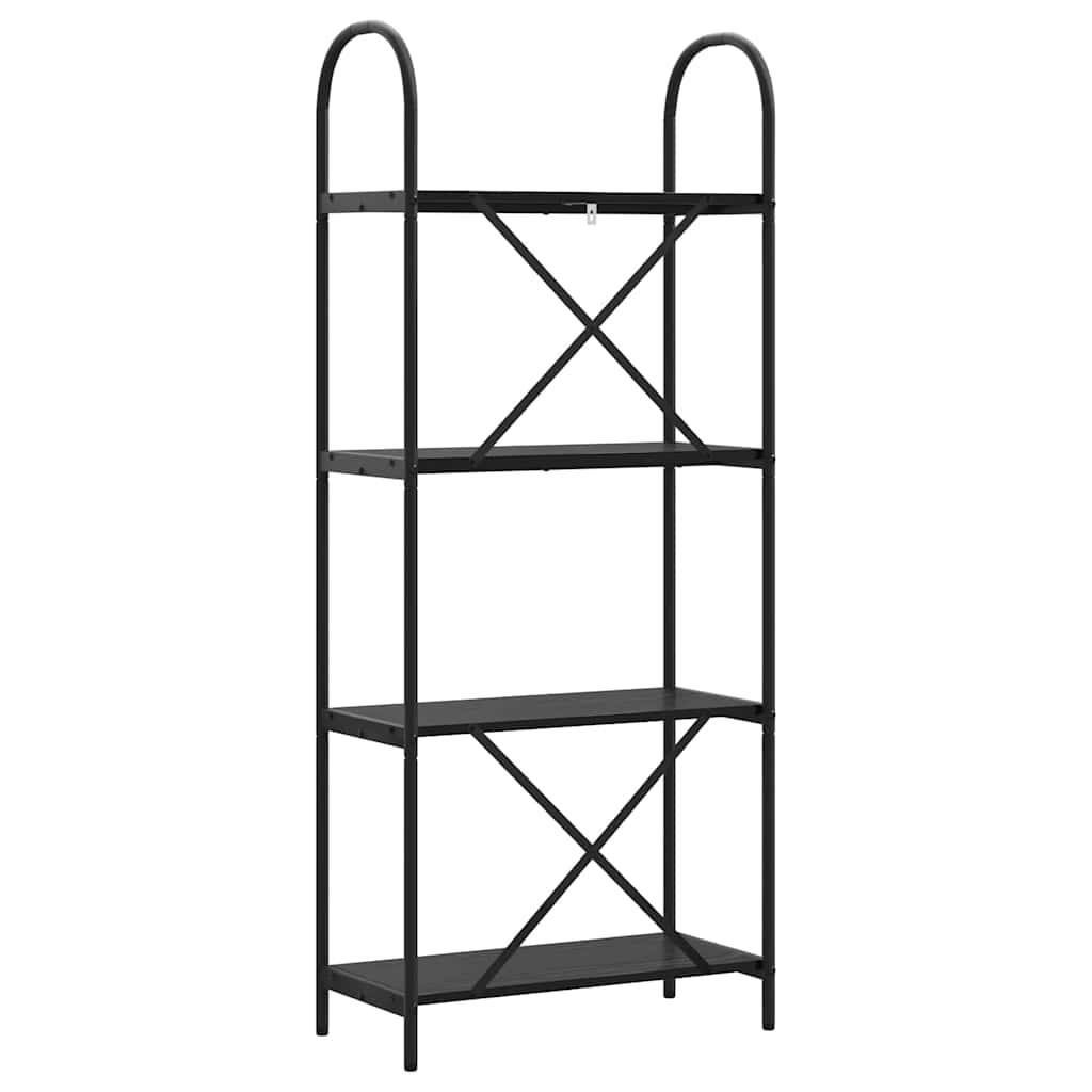 Könyvespolc Musta tammi 60 x 30 x 146 cm Faanyag