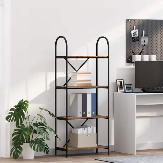 Könyvespolc Régi fa 60 x 30 x 146 cm Faanyag