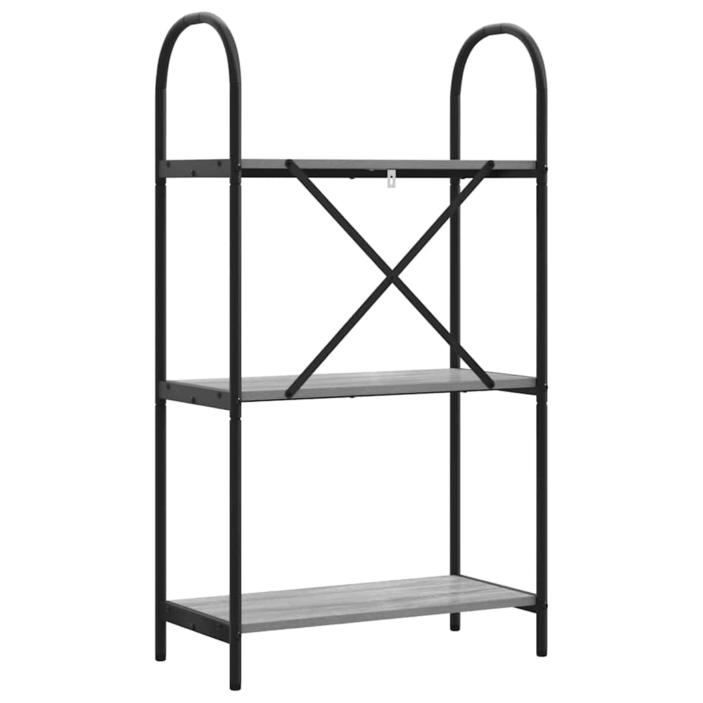 Könyvespolc Szürke sonoma 60 x 30 x 109 cm Faanyag