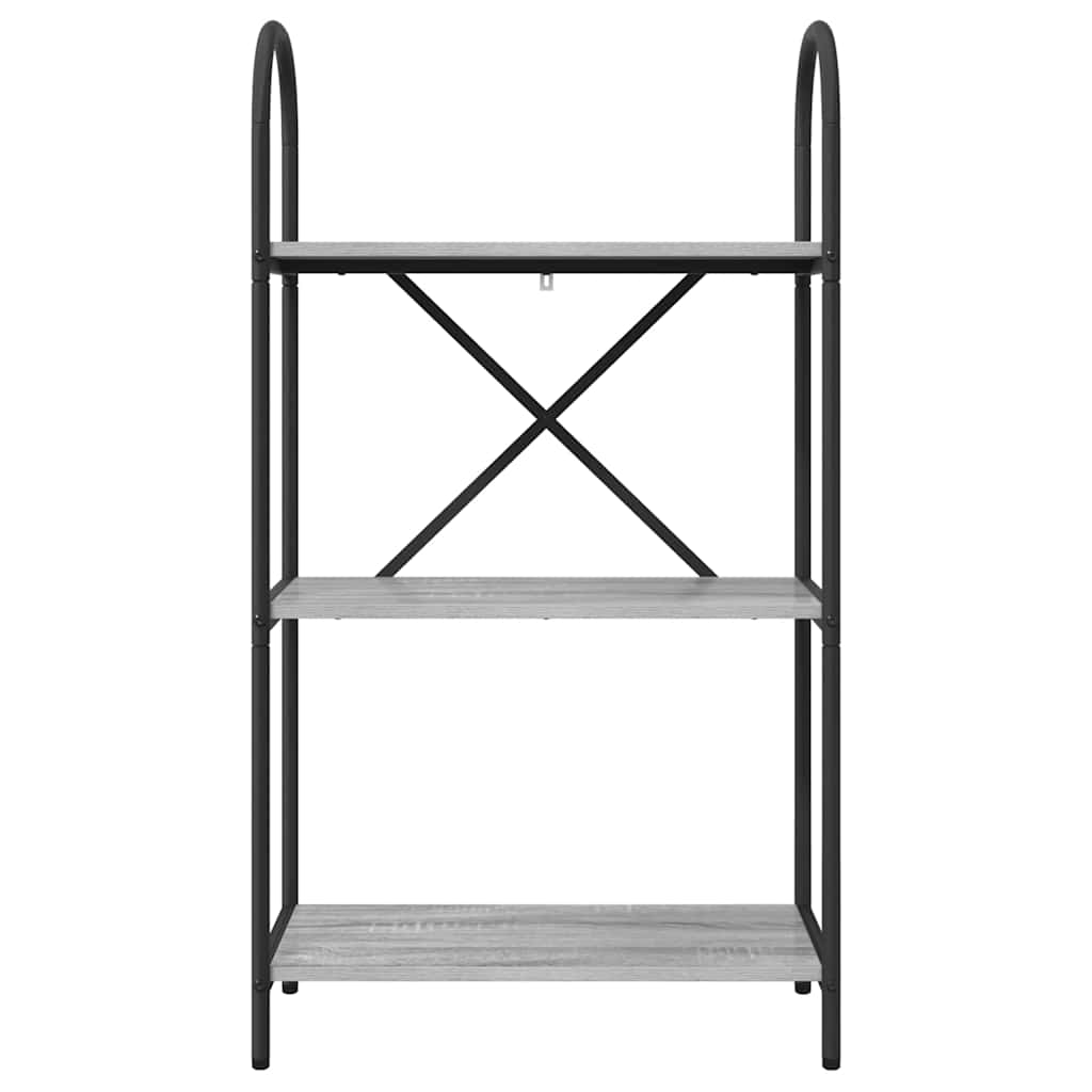 Könyvespolc Szürke sonoma 60 x 30 x 109 cm Faanyag