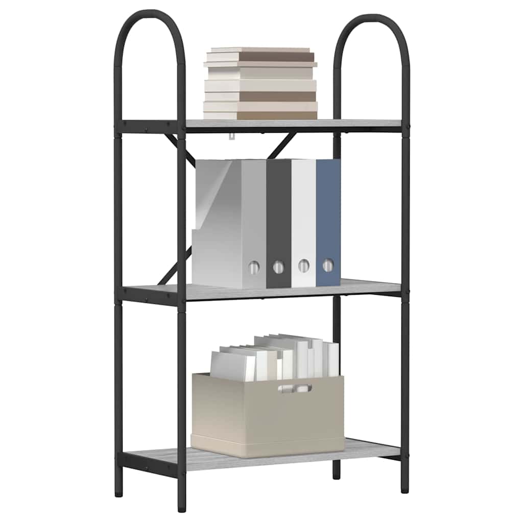Könyvespolc Szürke sonoma 60 x 30 x 109 cm Faanyag