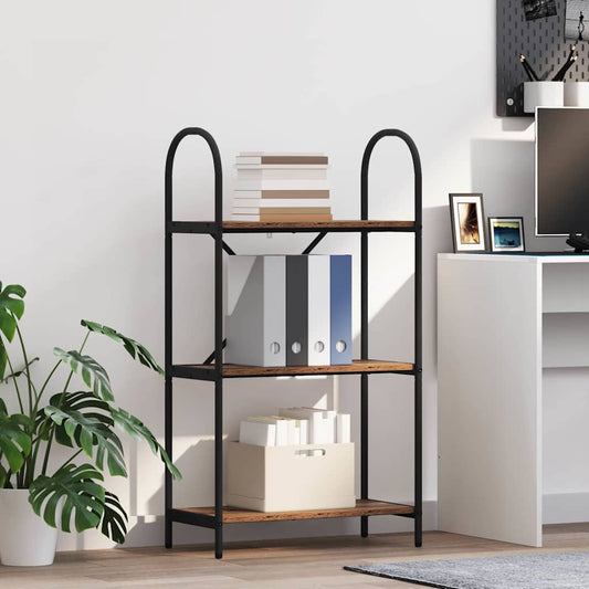 Könyvespolc Régi fa 60 x 30 x 109 cm Faanyag