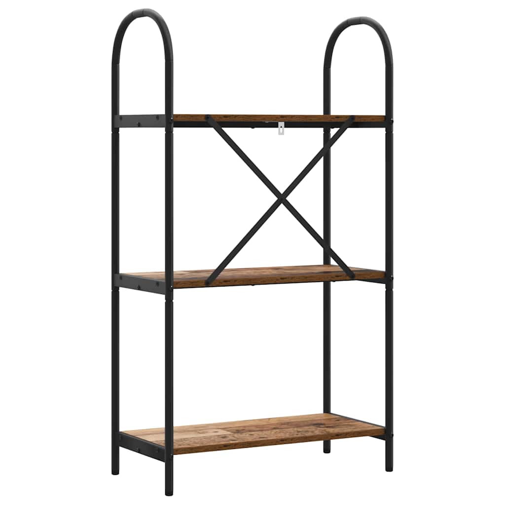Könyvespolc Régi fa 60 x 30 x 109 cm Faanyag
