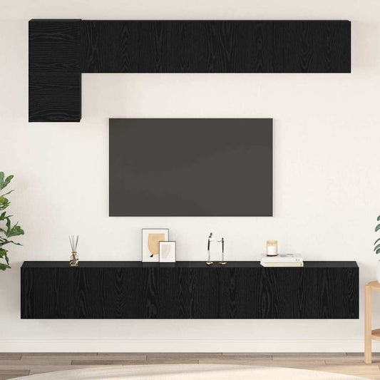 TV szekrény garnitúra 5 pcs Musta tammi 100 x 30 x 30 cm
