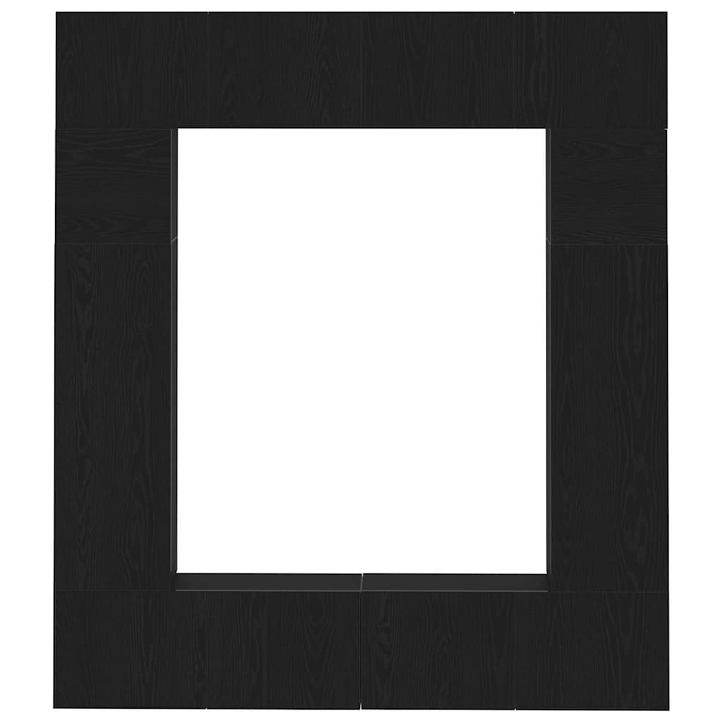 TV szekrény 8 pcs Fekete 80 x 30 x 30 cm Faanyag