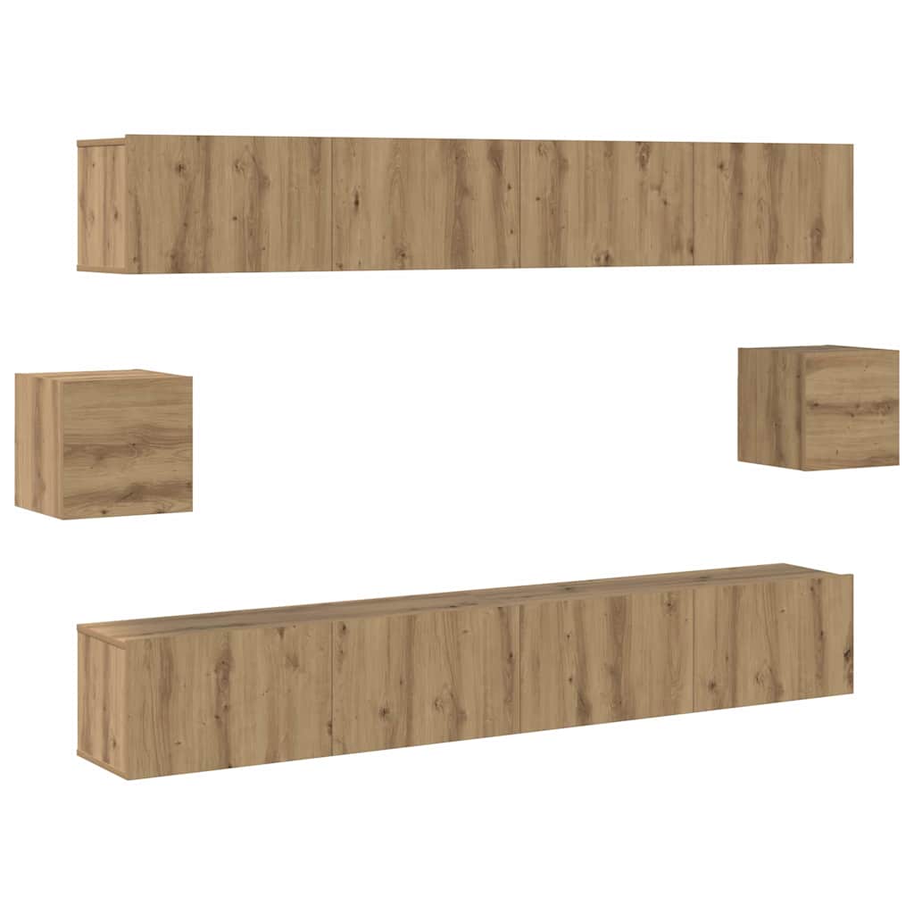 TV szekrény garnitúra 6 pcs Mesteri régi 100 x 30 x 30 cm