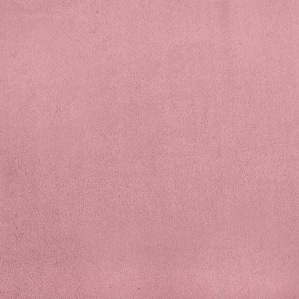 Sarokágy keret fejtámlával Rózsaszín 80 x 200 cm Bársony