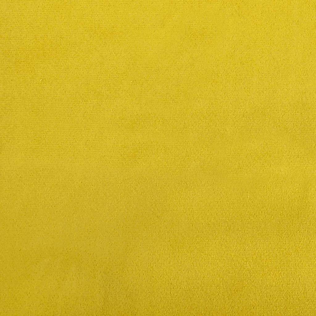 Sarokágy keret fejtámlával Sárga 80 x 200 cm Bársony