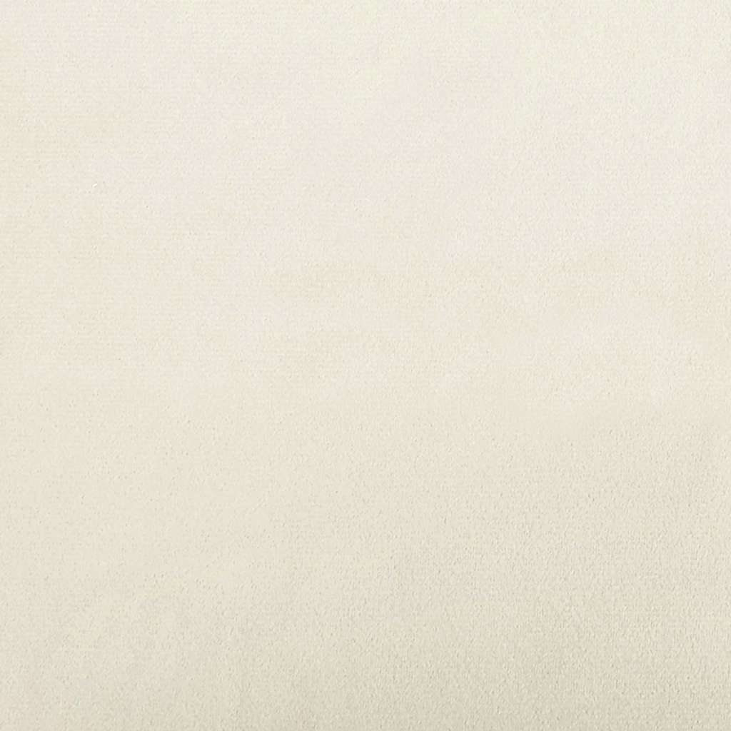 Sarokágy keret fejtámlával Krém 90 x 200 cm Bársony