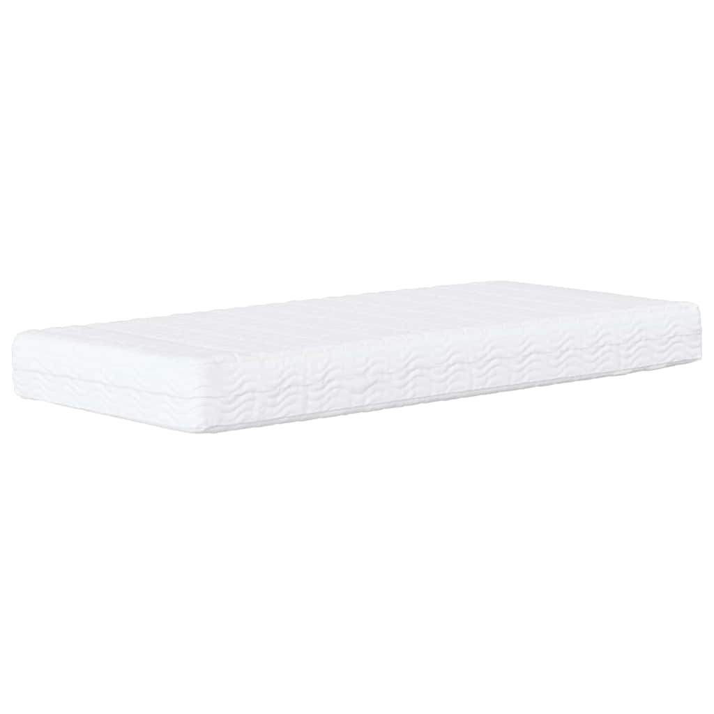 Sarokágy keret matracmal fejtámlával Krém 80 x 200 cm Bársony