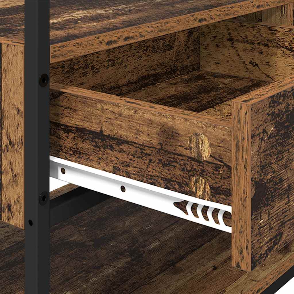 Ruhásszekrény fiókkal Régi fa 89 x 39 x 184.5 cm Faanyag