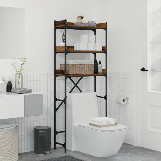Mosógép polc polcokkal Régi fa 67 x 25 x 163 cm Faanyag
